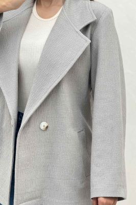 کت کتان راین یقه انگلیسی دو دکمه