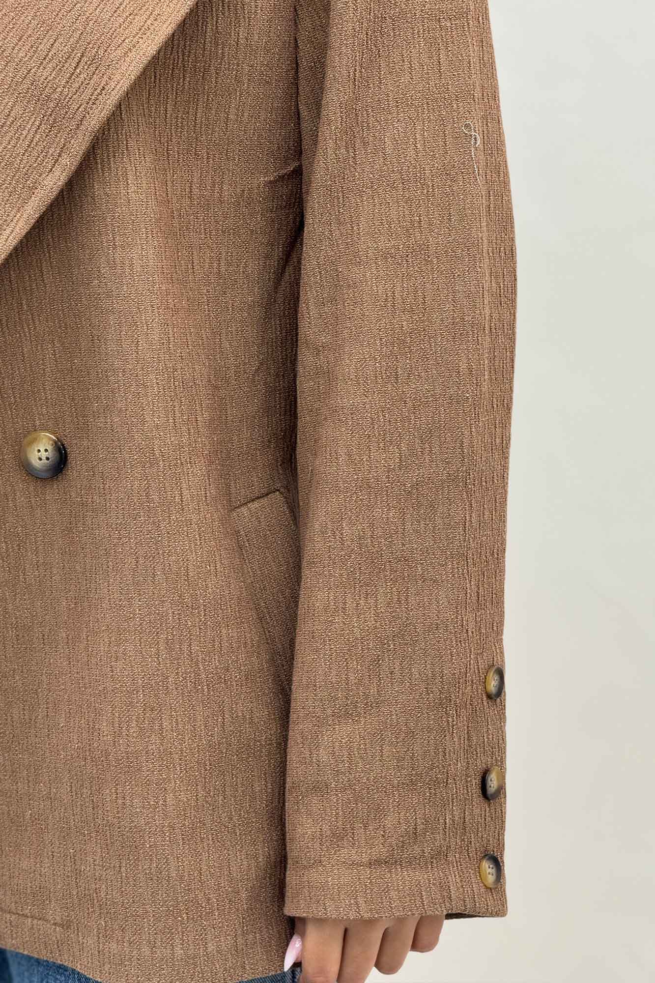 کت کتان راین یقه انگلیسی دو دکمه