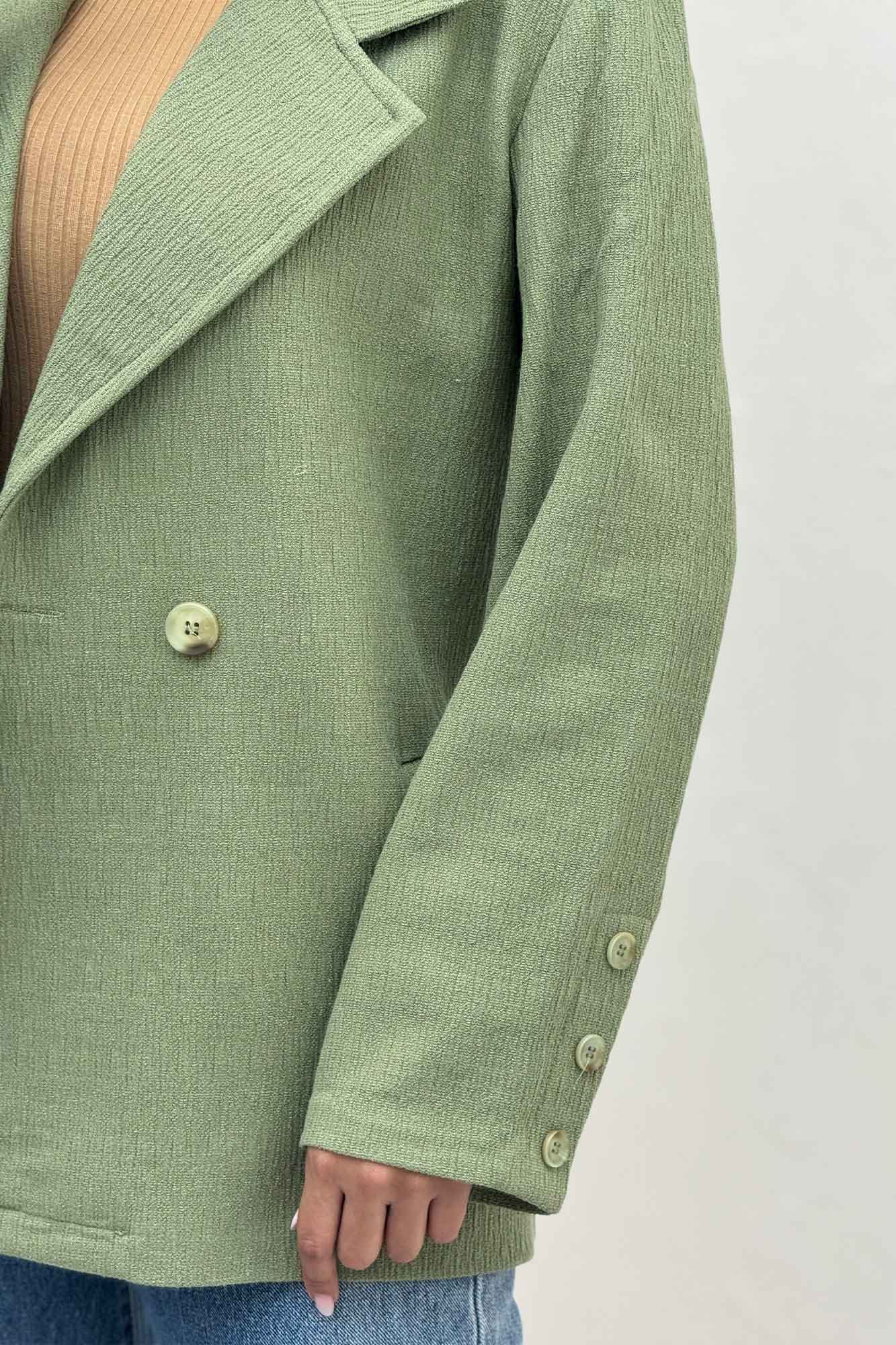 کت کتان راین یقه انگلیسی دو دکمه