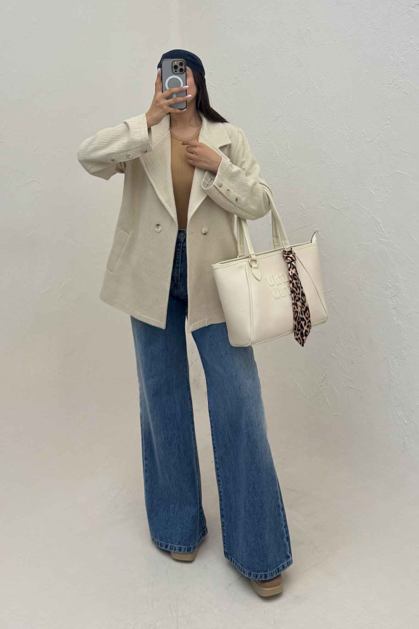 کت کتان راین یقه انگلیسی دو دکمه