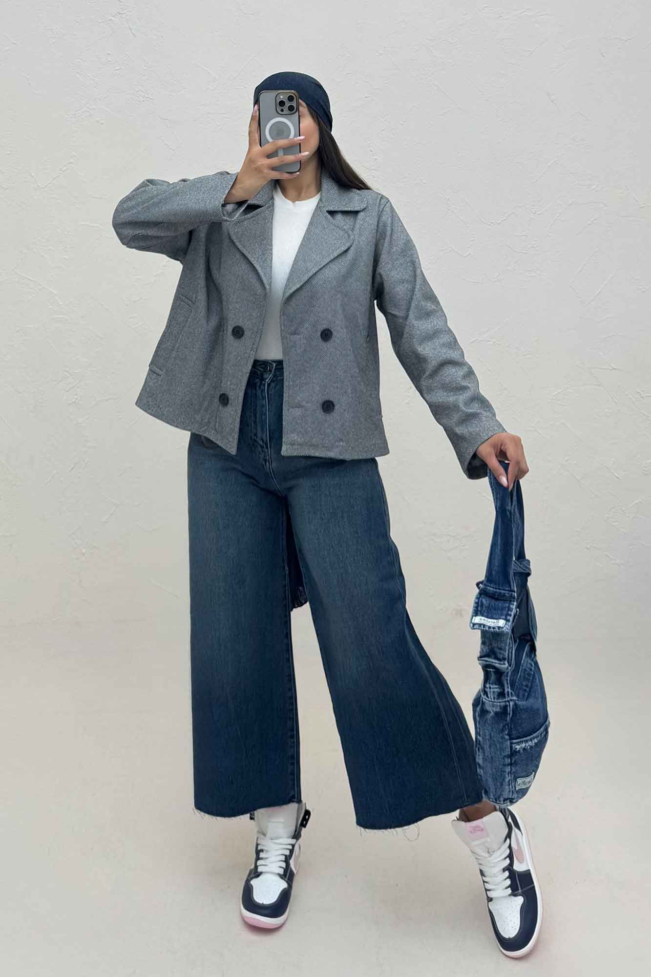 کت آستردار فوتر کجراه چهار دکمه نوبو