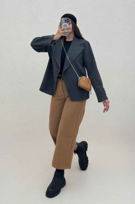 کت فوتر دو دکمه پایین هفتی