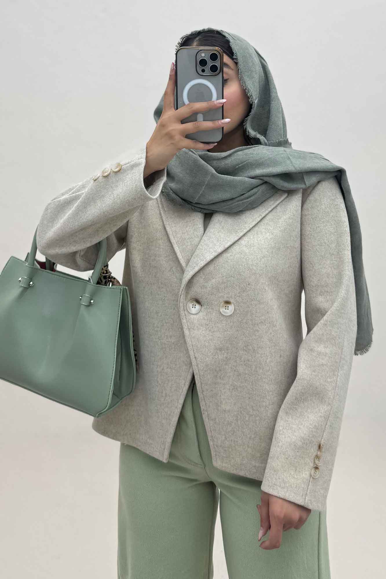 کت فوتر دو دکمه پایین هفتی