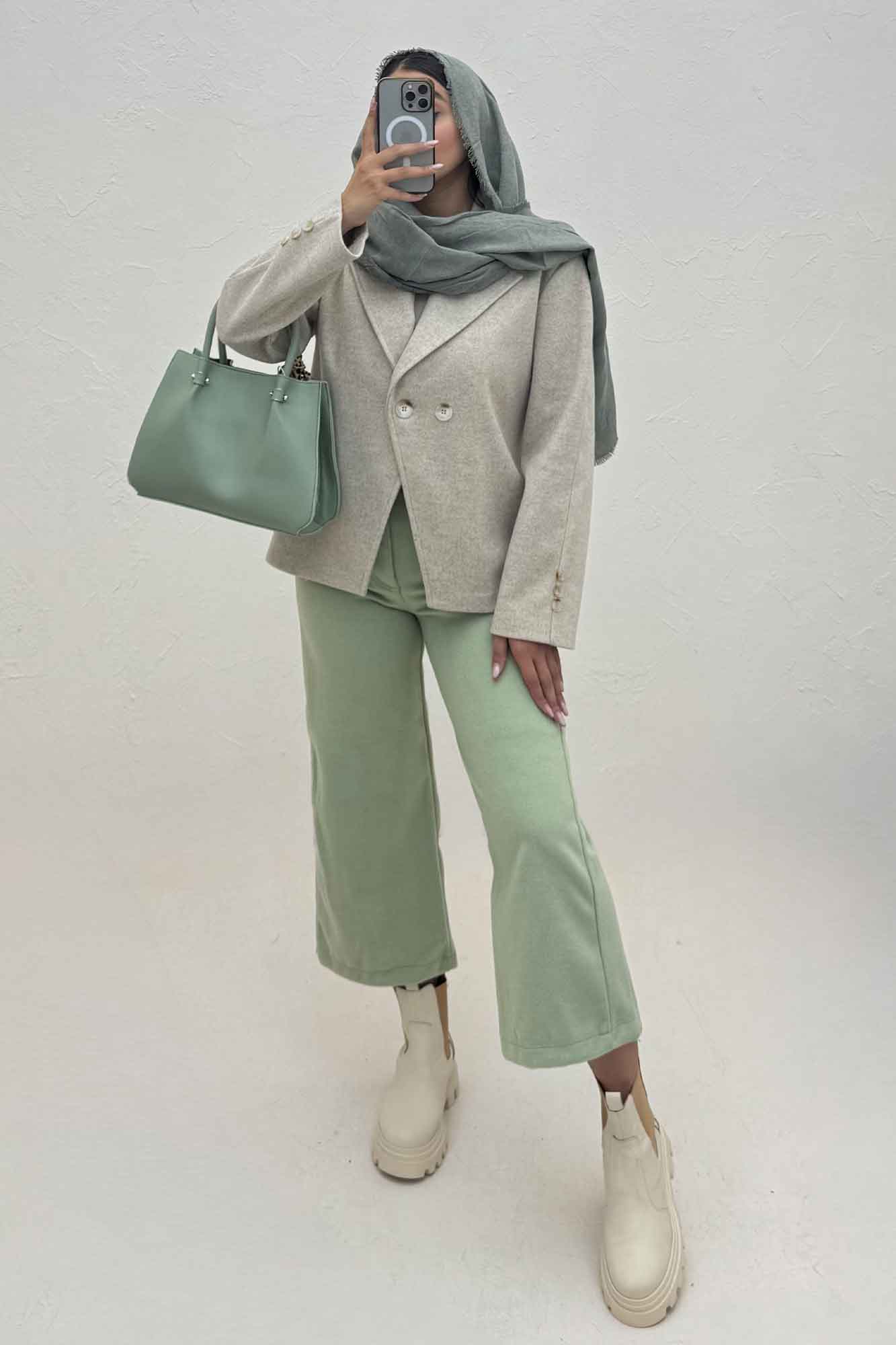 کت فوتر دو دکمه پایین هفتی