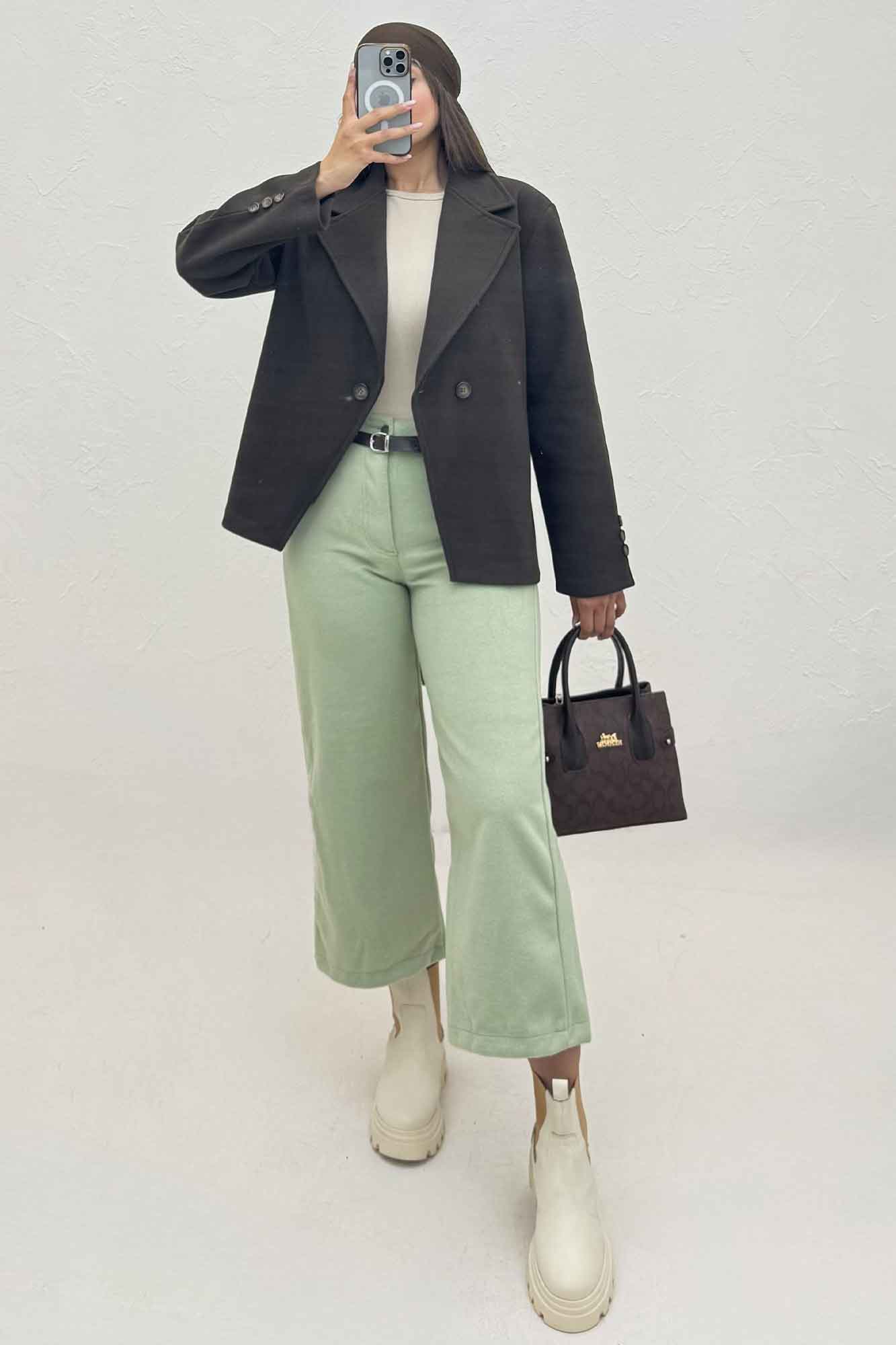 کت فوتر دو دکمه پایین هفتی