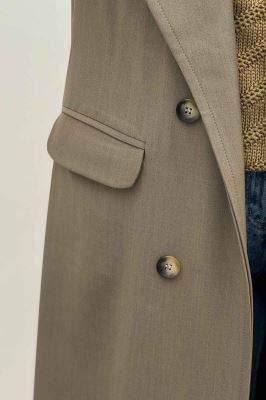 مانتو بلند بزیاق پشت چاکدار