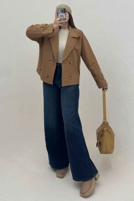 کت کتان زارا چهار دکمه