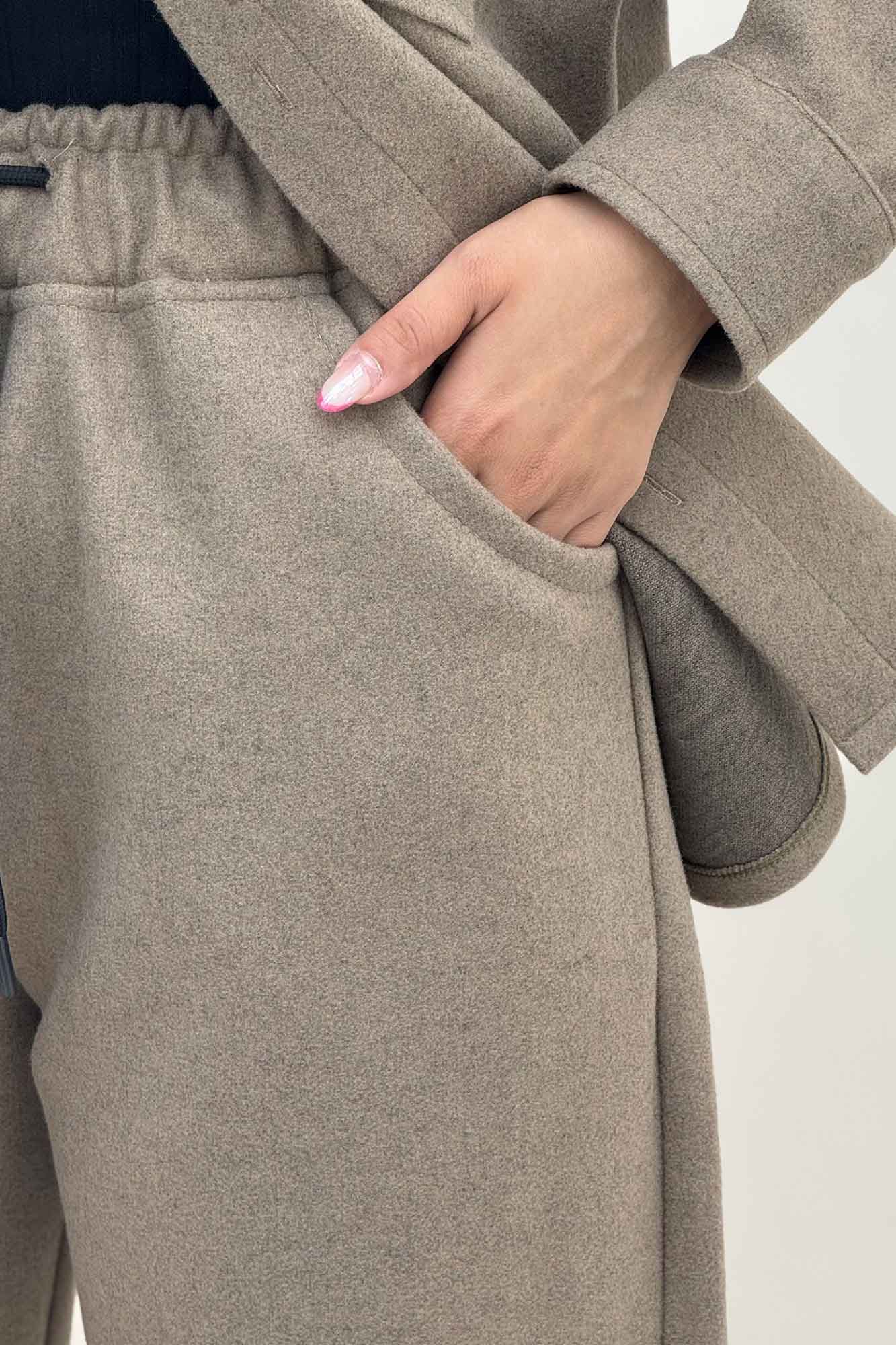 ست پالتو و شلوار فوتر تک جیب DELSA