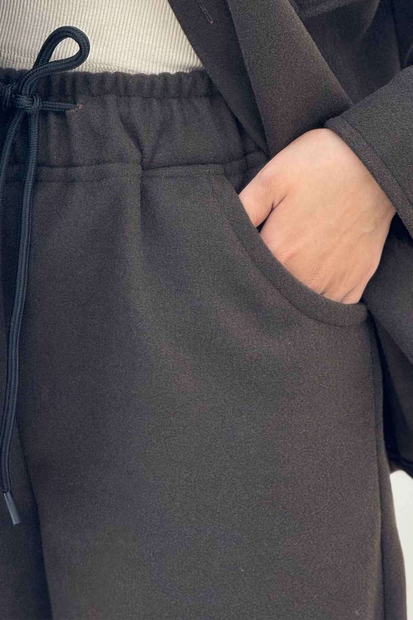 ست پالتو و شلوار فوتر تک جیب DELSA