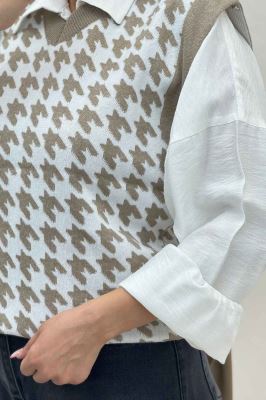 ژیله بافت یقه هفت پیچازی