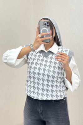 ژیله بافت یقه هفت پیچازی