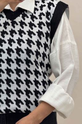 ژیله بافت یقه هفت پیچازی