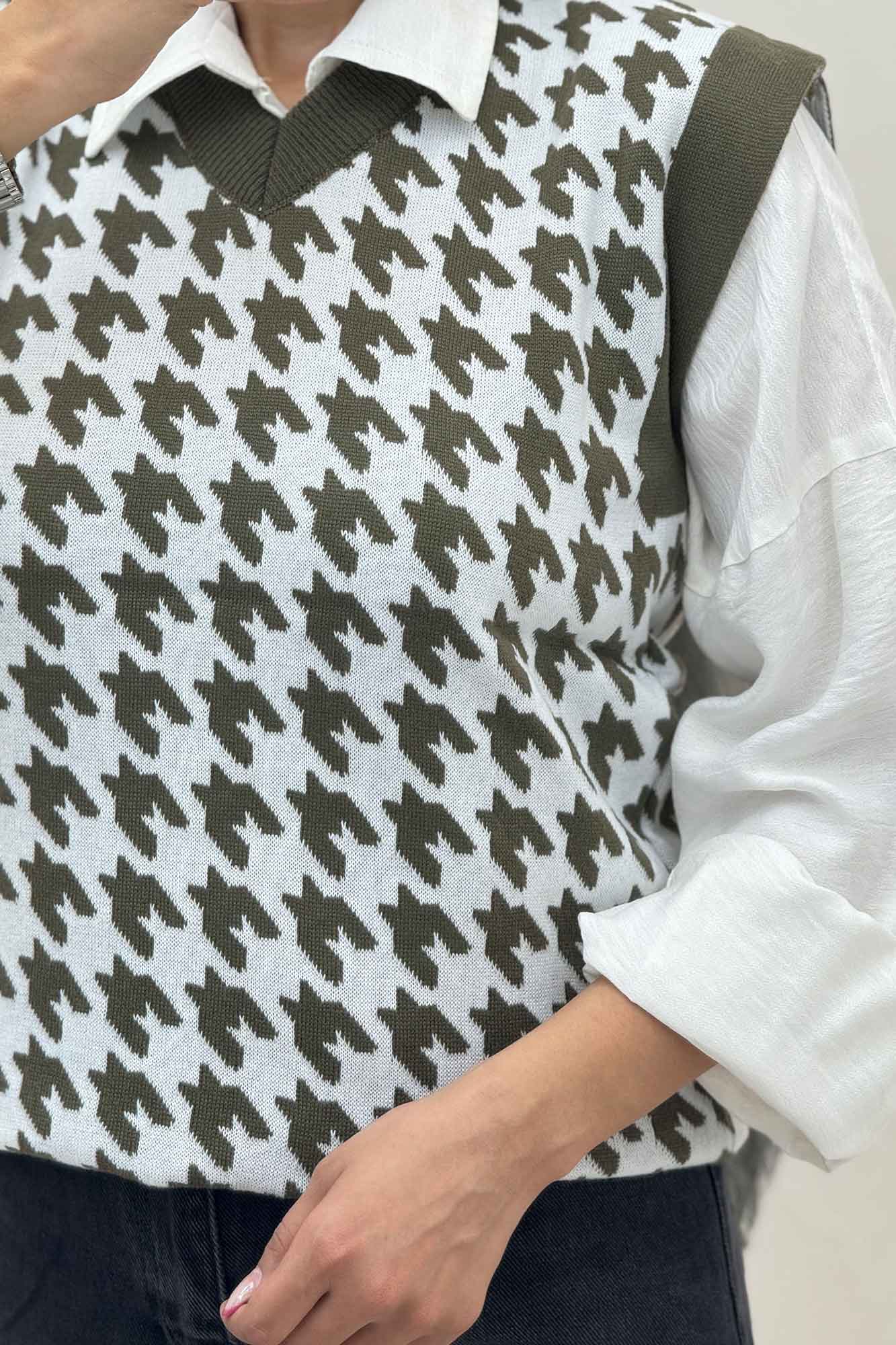 ژیله بافت یقه هفت پیچازی