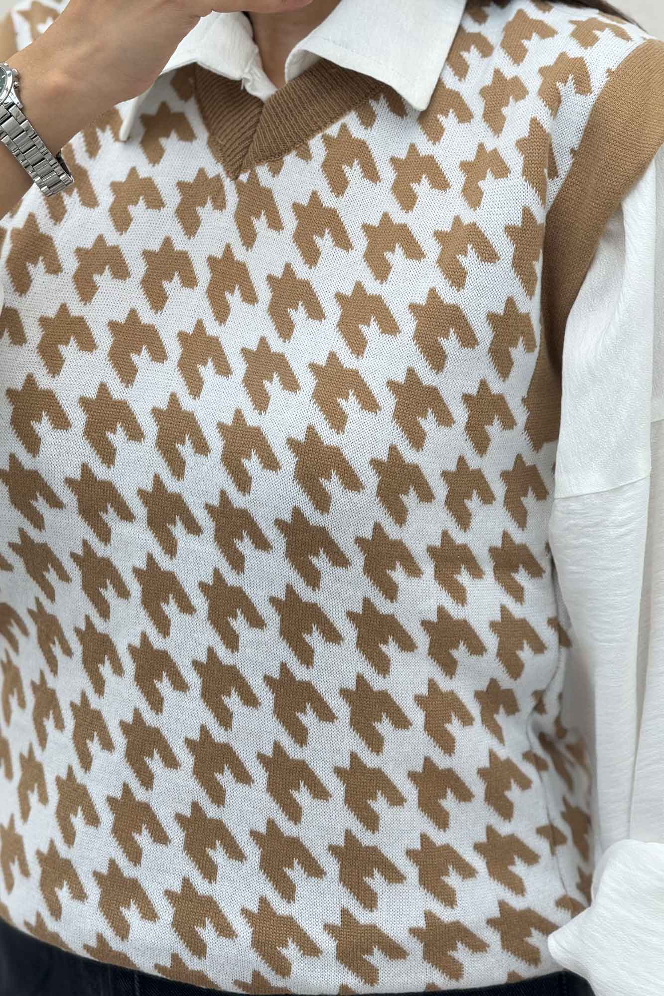 ژیله بافت یقه هفت پیچازی