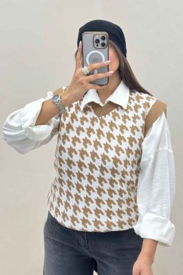 ژیله بافت یقه هفت پیچازی