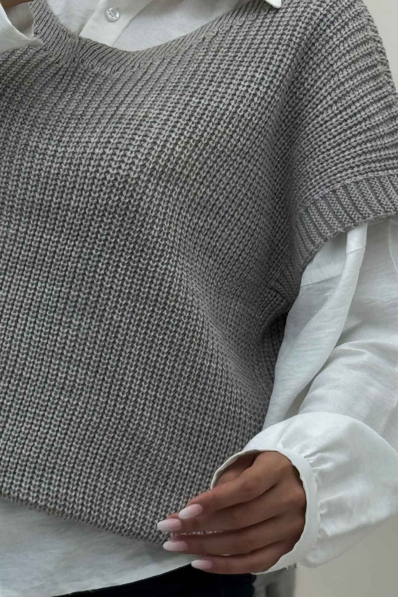 ژیله بافت یقه هفت ساده