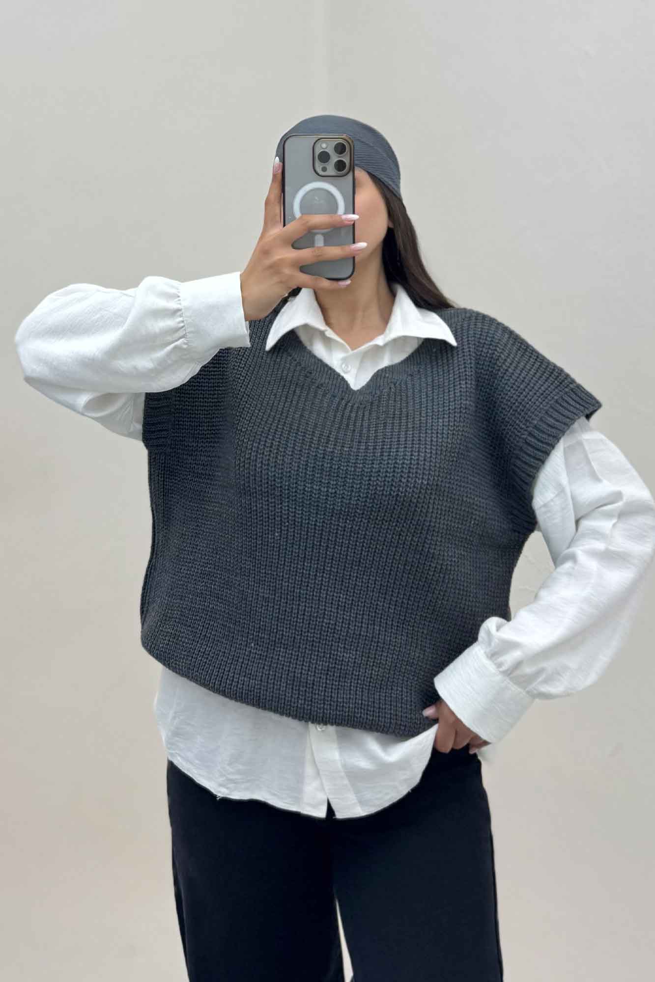 ژیله بافت یقه هفت ساده