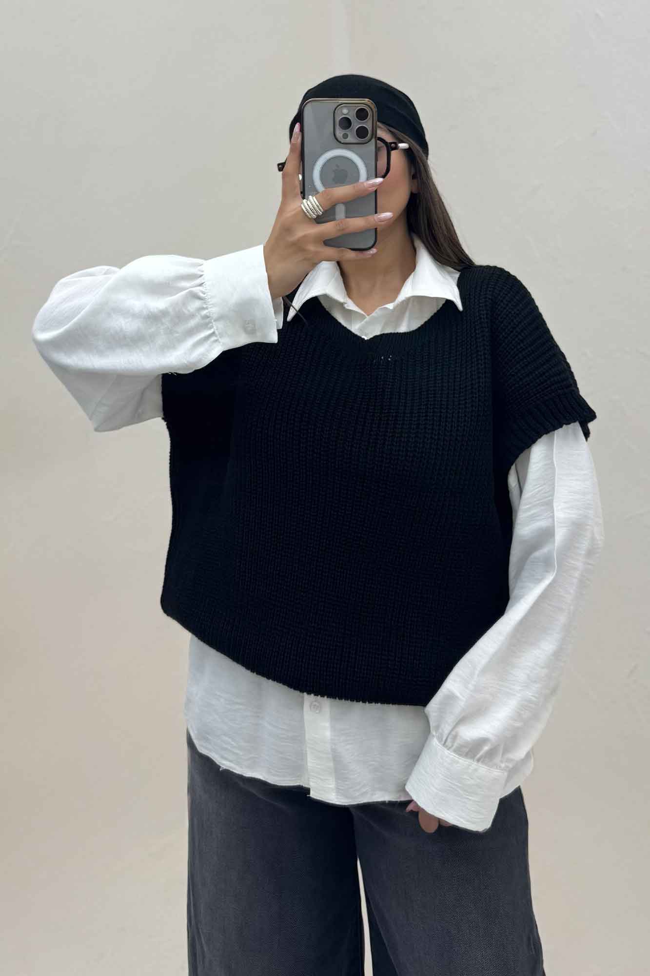 ژیله بافت یقه هفت ساده