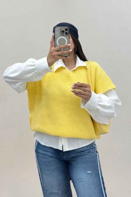 ژیله بافت یقه هفت ساده