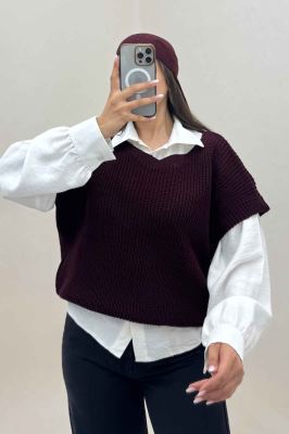 ژیله بافت یقه هفت ساده