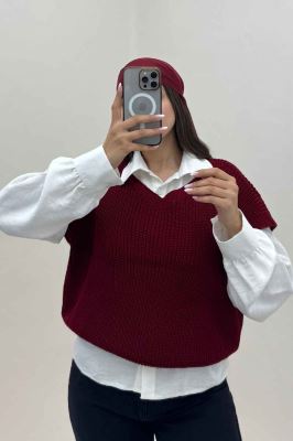 ژیله بافت یقه هفت ساده