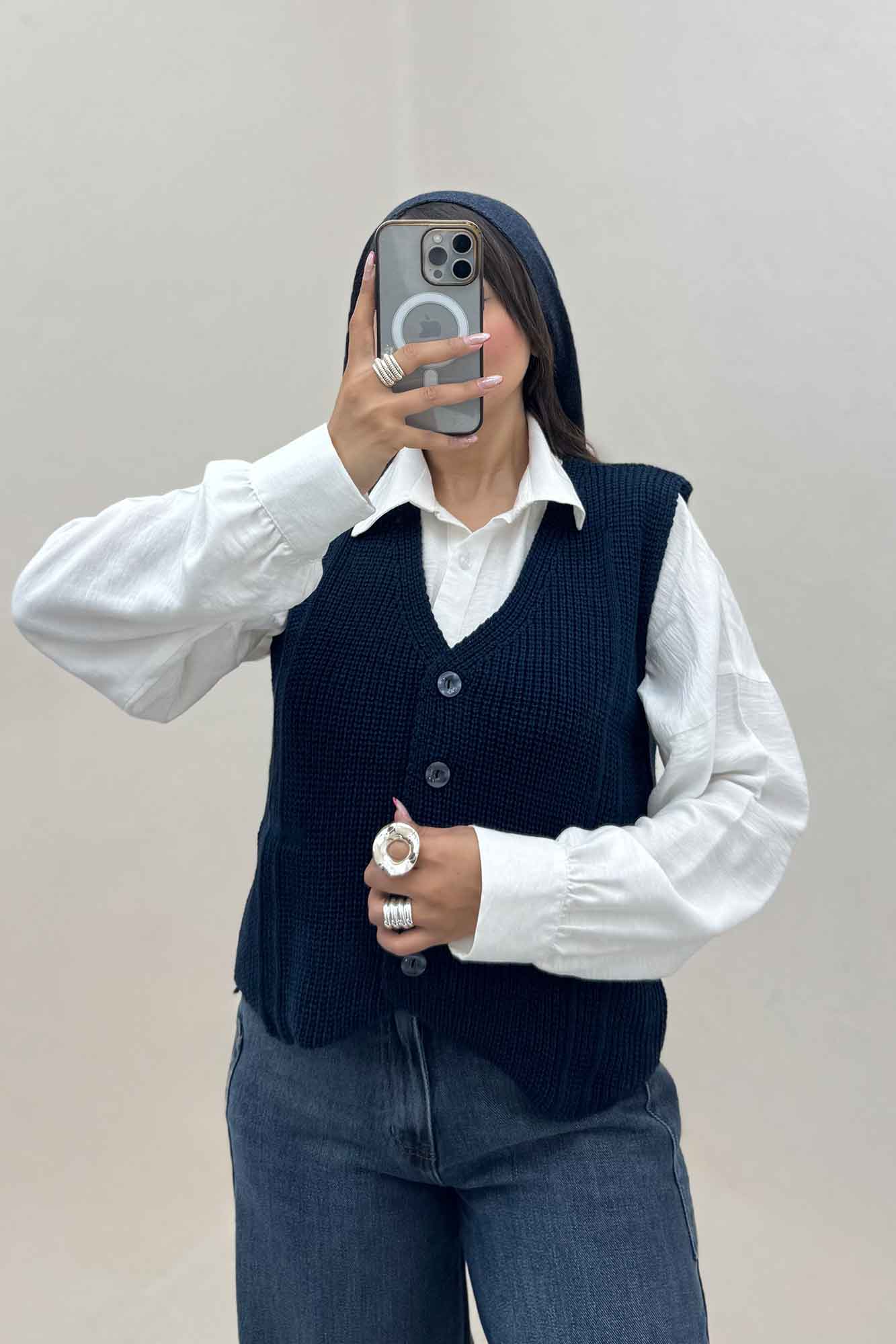 ژیله بافت دکمه دار