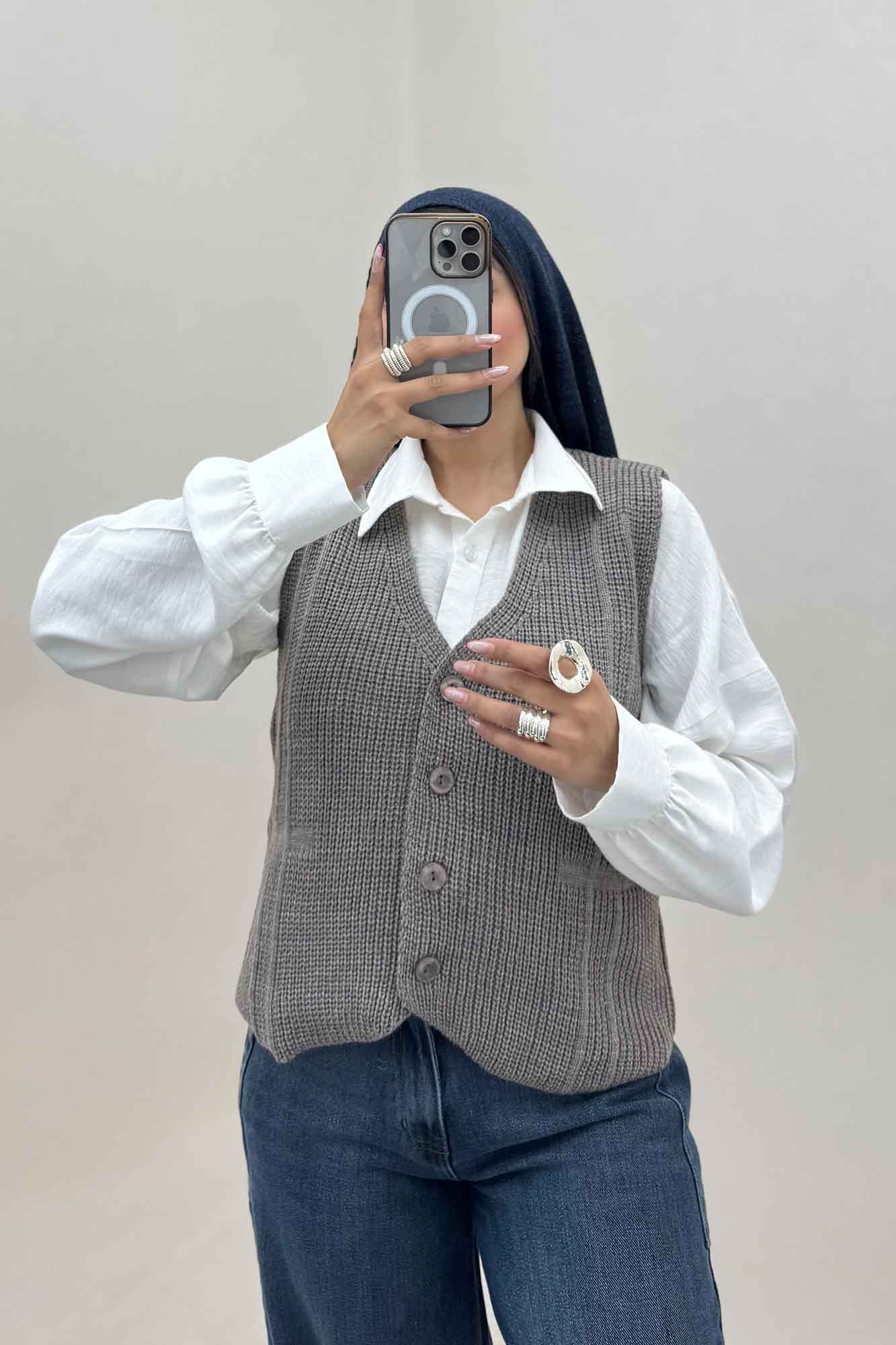 ژیله بافت دکمه دار