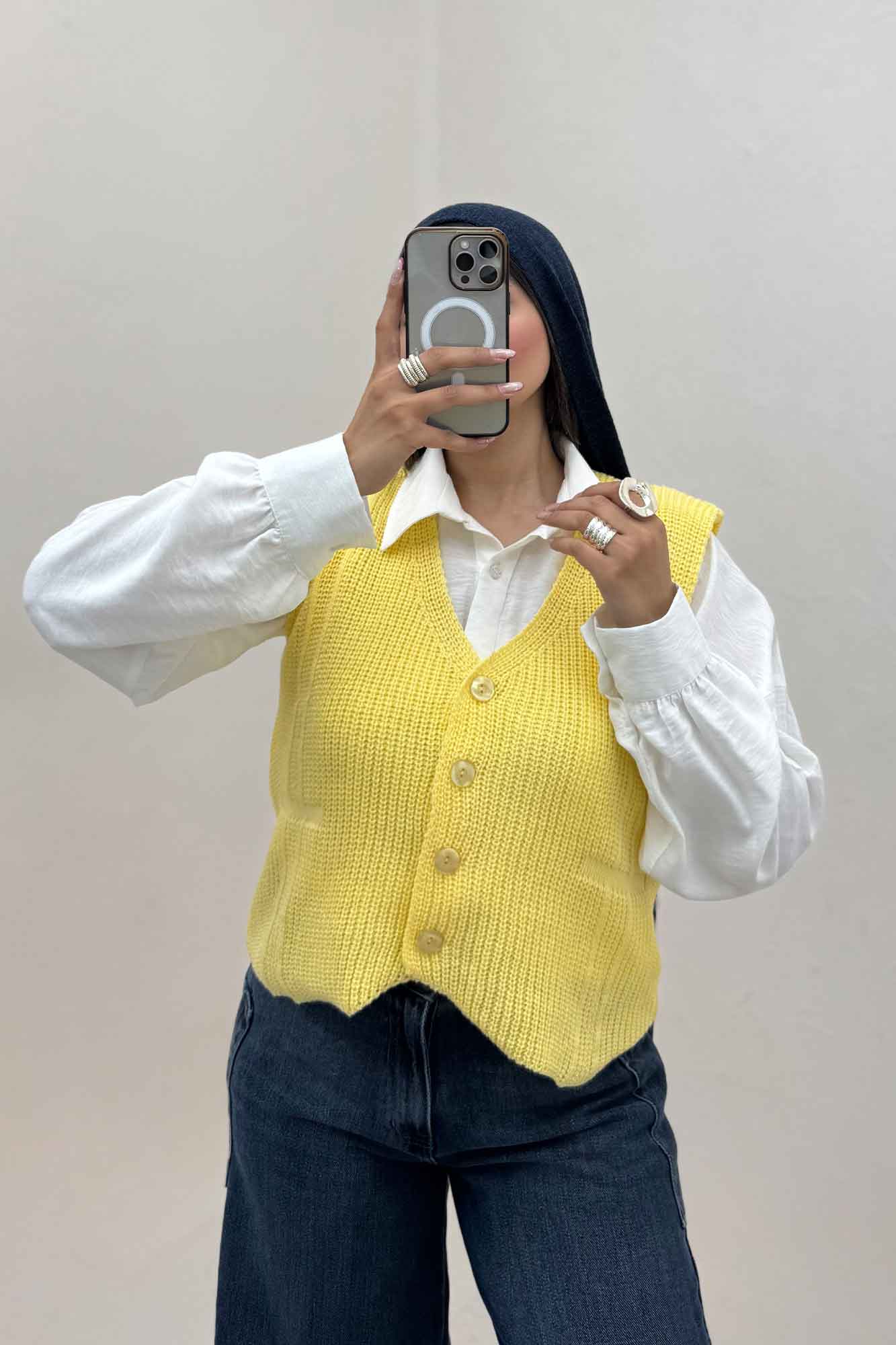 ژیله بافت دکمه دار