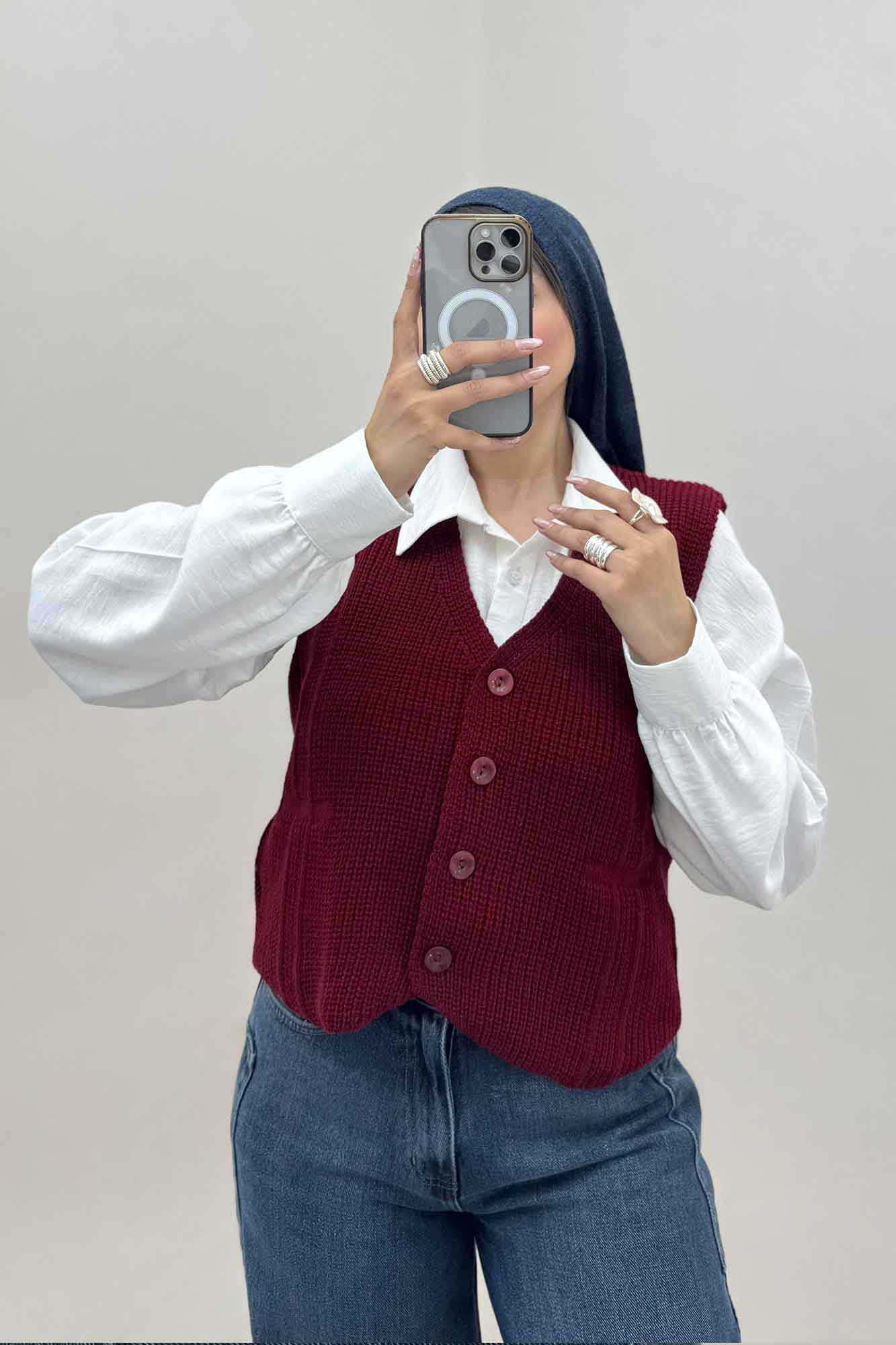 ژیله بافت دکمه دار