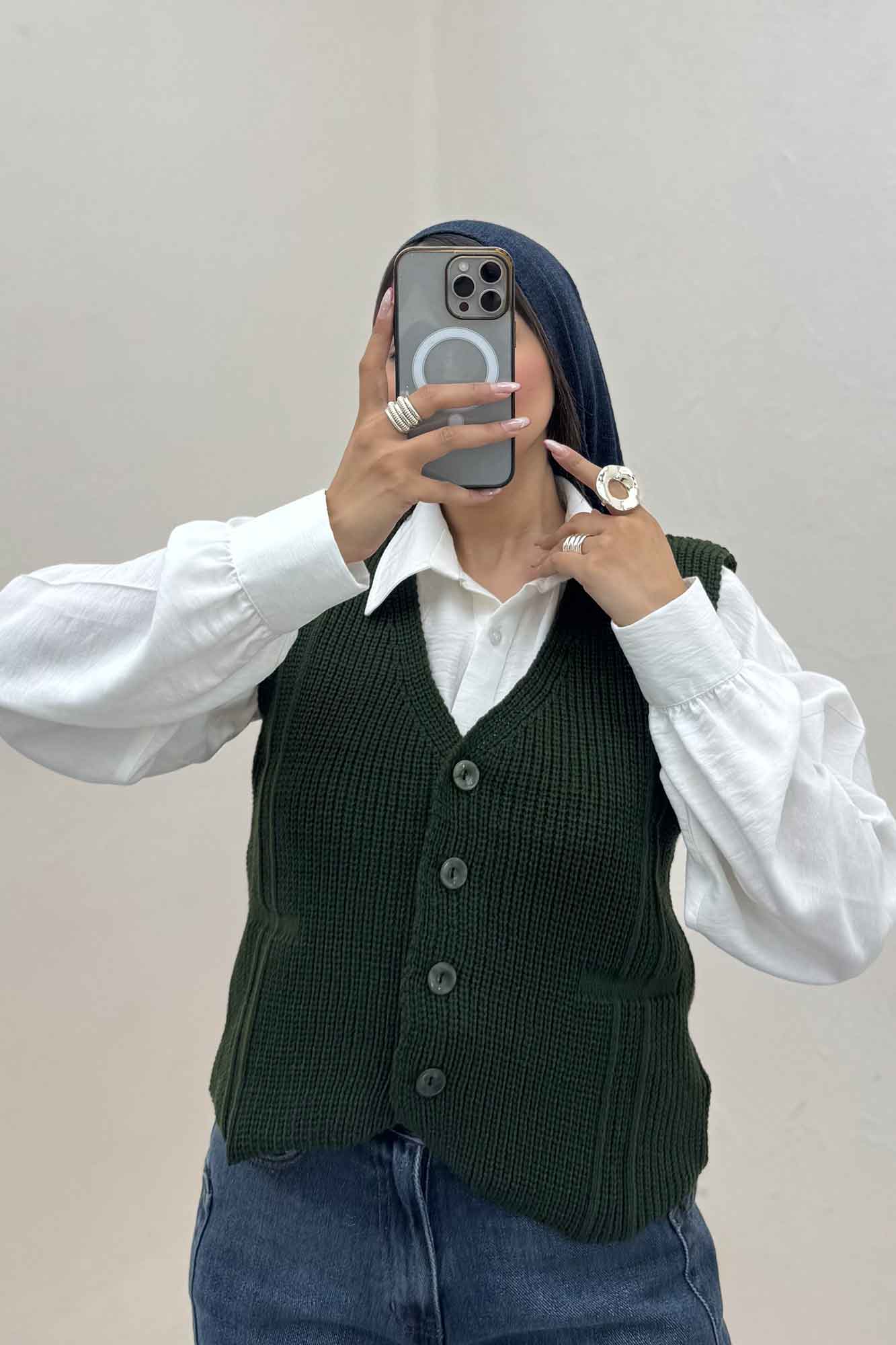 ژیله بافت دکمه دار