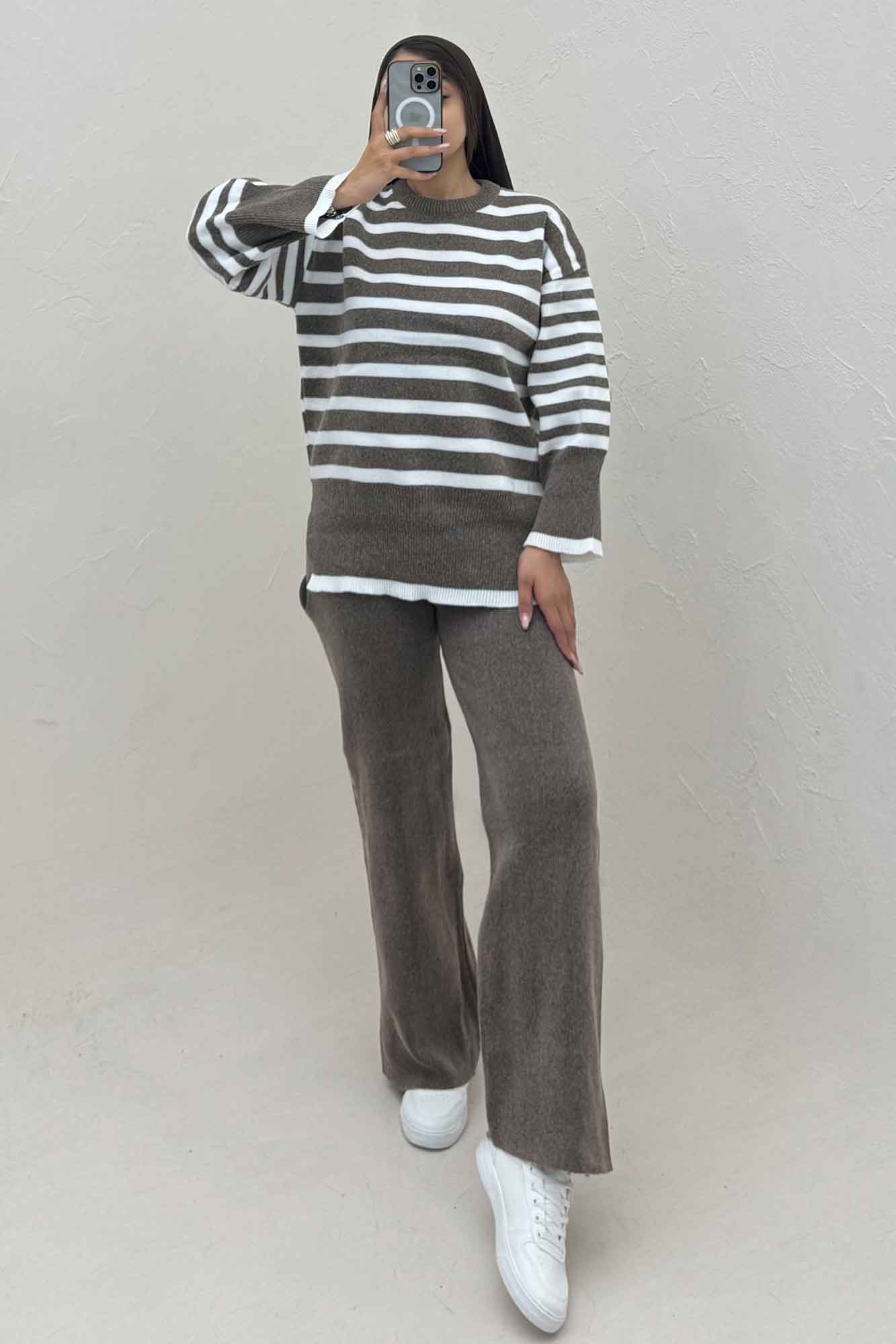 ست دورس و شلوار بافت راهدار 