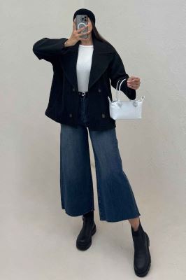 کت فوتر چهار دکمه لیورا (آستردار)