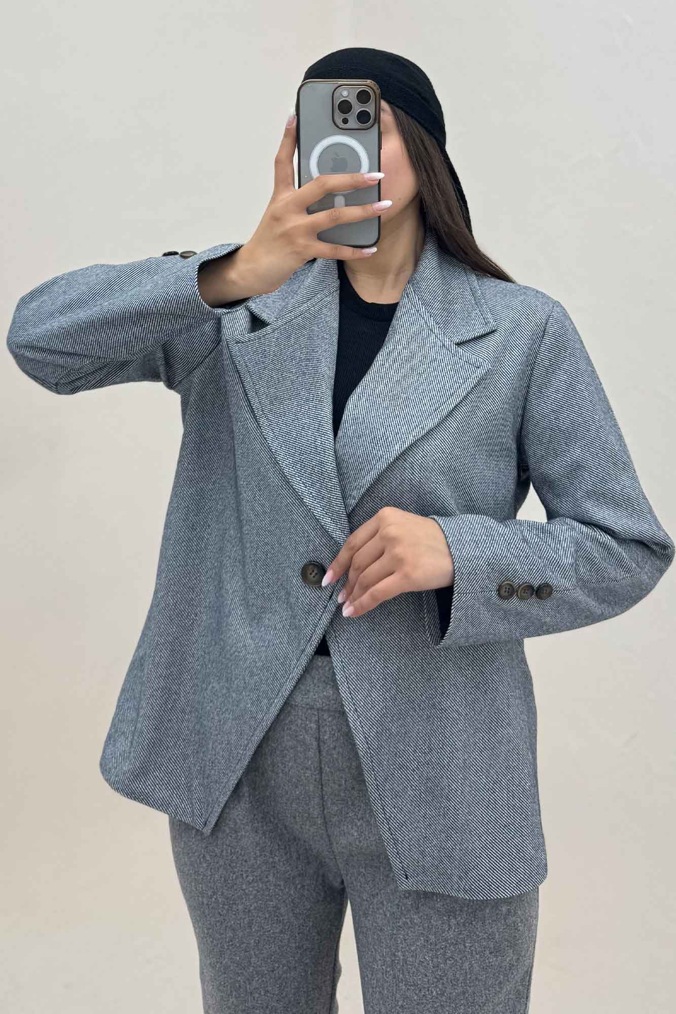 کت فوتر کجراه پایین هفتی آستردار