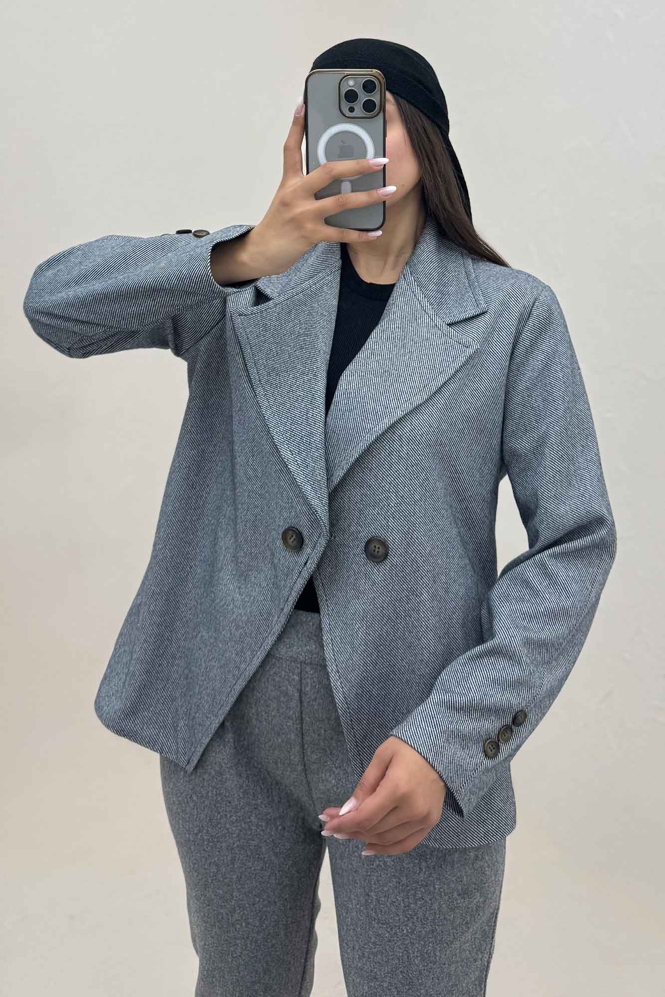 کت فوتر کجراه پایین هفتی آستردار