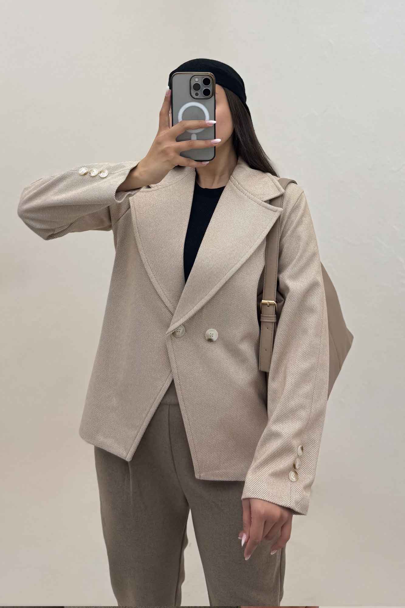 کت فوتر کجراه پایین هفتی آستردار