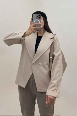 کت فوتر کجراه پایین هفتی آستردار