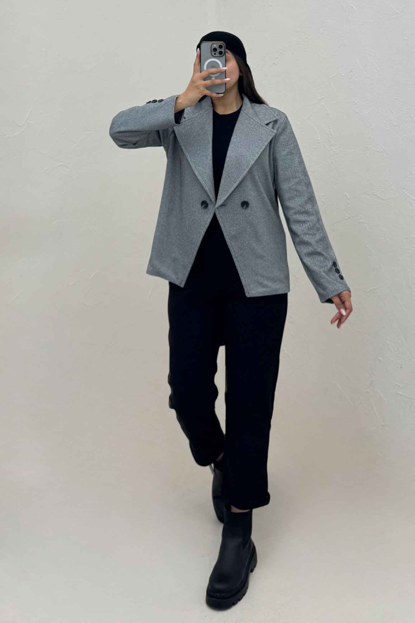 کت فوتر کجراه پایین هفتی آستردار