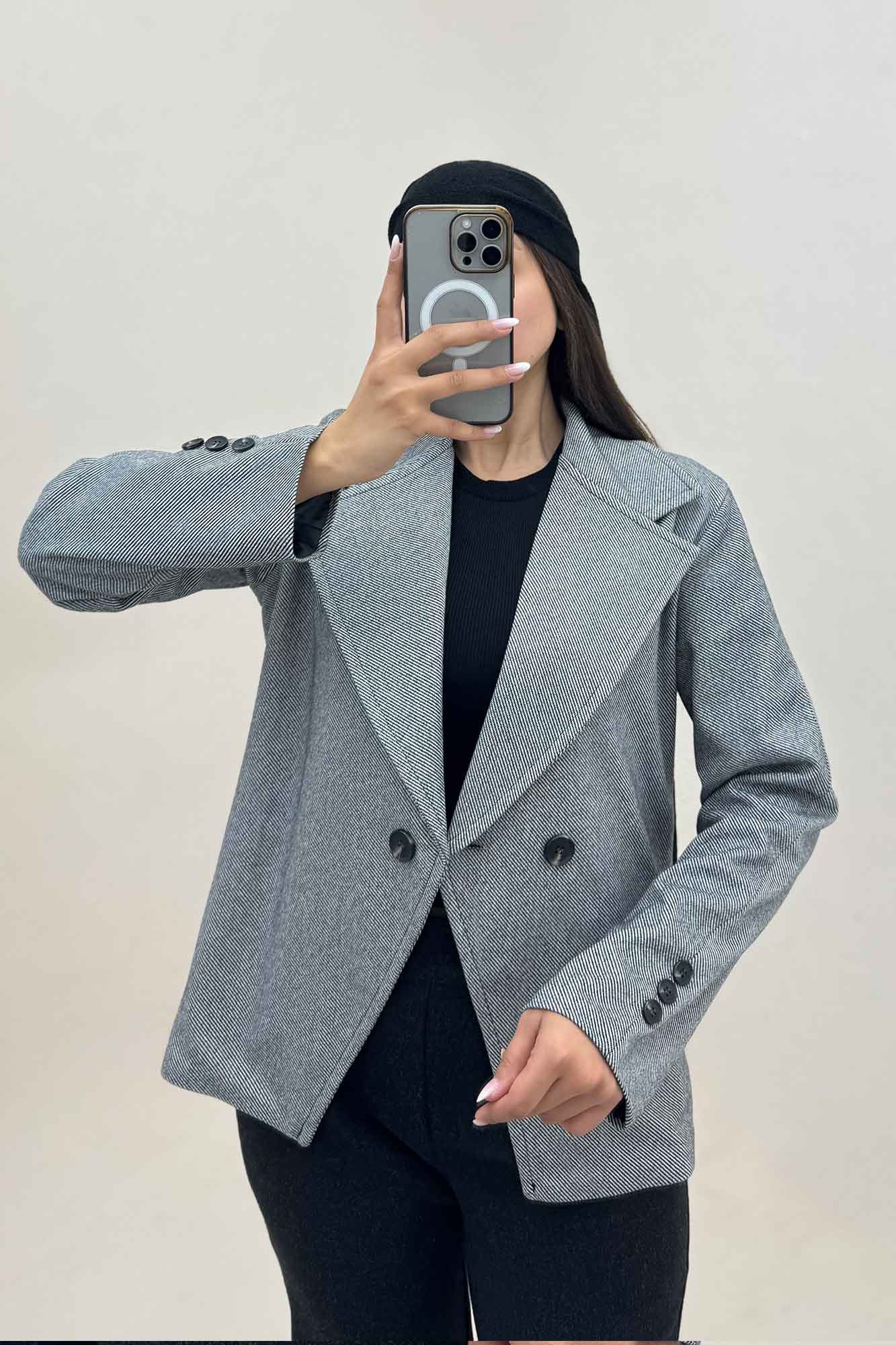 کت فوتر کجراه پایین هفتی آستردار