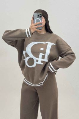 ست دورس و شلوار بافت طرح DIOR 