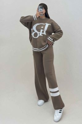 ست دورس و شلوار بافت طرح DIOR 