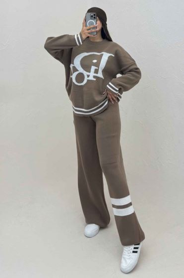 ست دورس و شلوار بافت طرح DIOR 