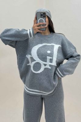 ست دورس و شلوار بافت طرح DIOR 