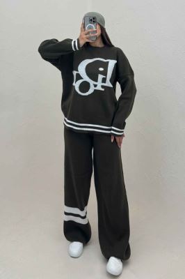 ست دورس و شلوار بافت طرح DIOR 