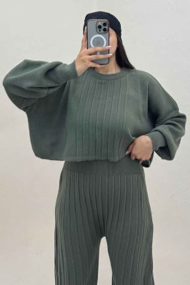 ست اورال و ژاکت بافت پیلیسه