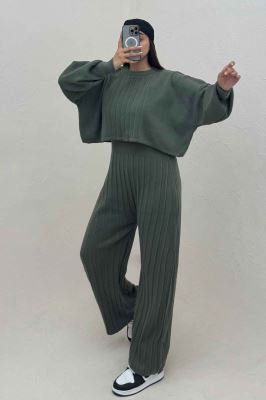 ست اورال و ژاکت بافت پیلیسه