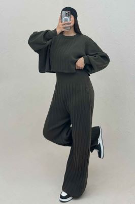 ست اورال و ژاکت بافت پیلیسه