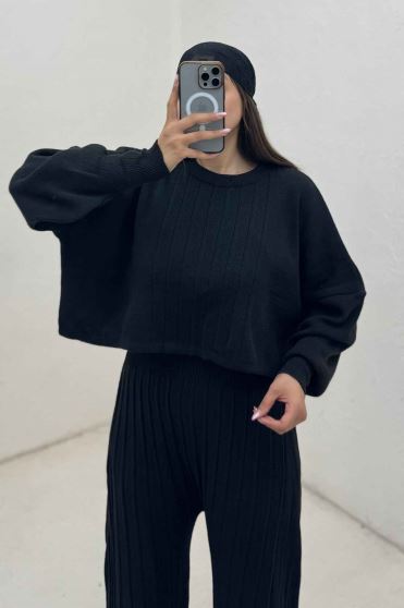 ست اورال و ژاکت بافت پیلیسه