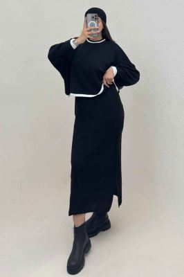 ست ساحلی و رویه بافت لبه سفید