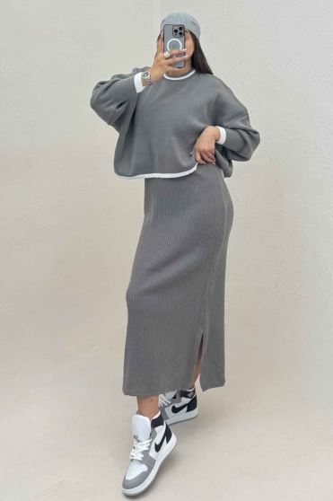 ست ساحلی و رویه بافت لبه سفید