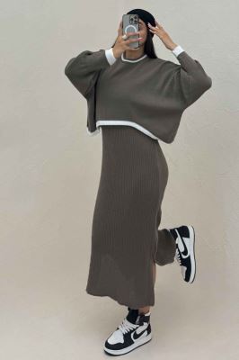 ست ساحلی و رویه بافت لبه سفید